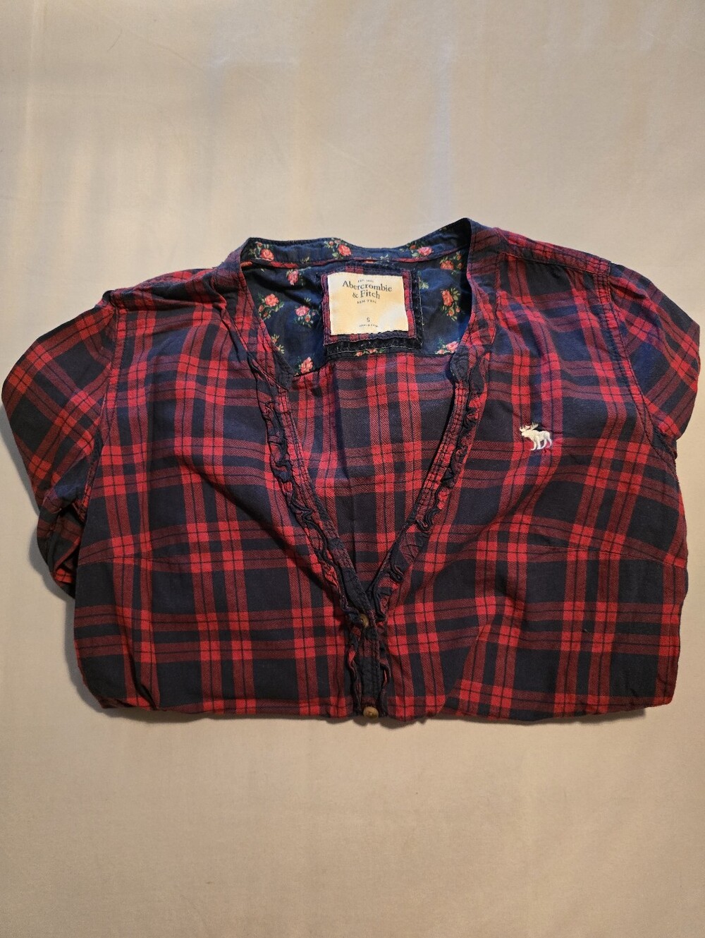 Vintage Abercombie And Fitch Plaid Pelpum Size Small